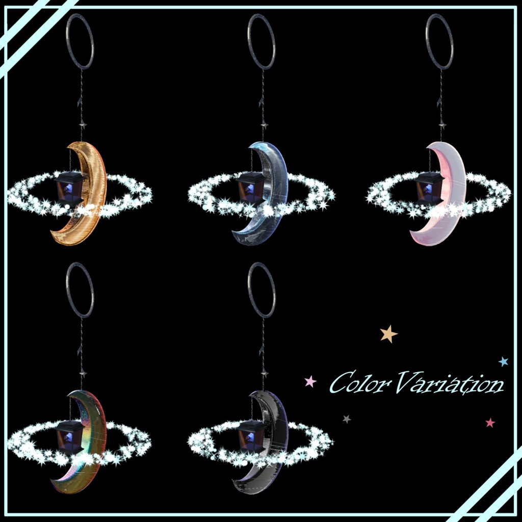【MA対応】MoonLantern Earring【ライトギミック搭載】