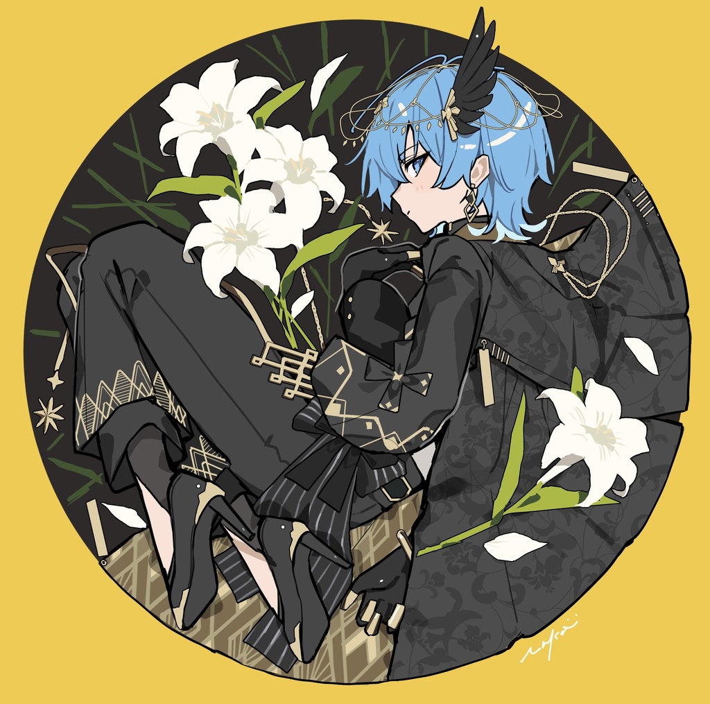 【非公式】NOVA衣装星街すいせい缶バッジ(黄)