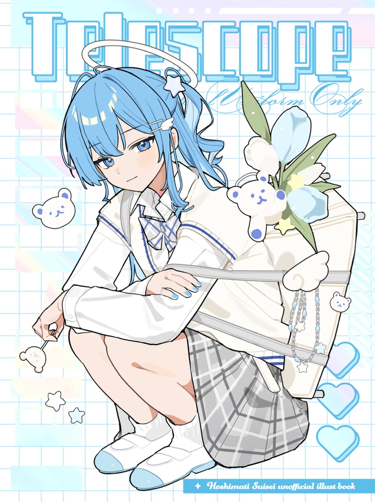 【非公式】ホロクル11th新刊 「Telescope」星街すいせい制服イラスト本
