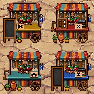 【無料】太陽のマルシェワゴン【ピクリエ用】