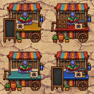 【無料】太陽のマルシェワゴン【ピクリエ用】