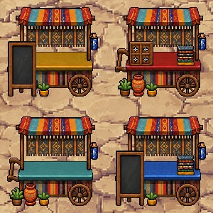 【無料】太陽のマルシェワゴン【ピクリエ用】
