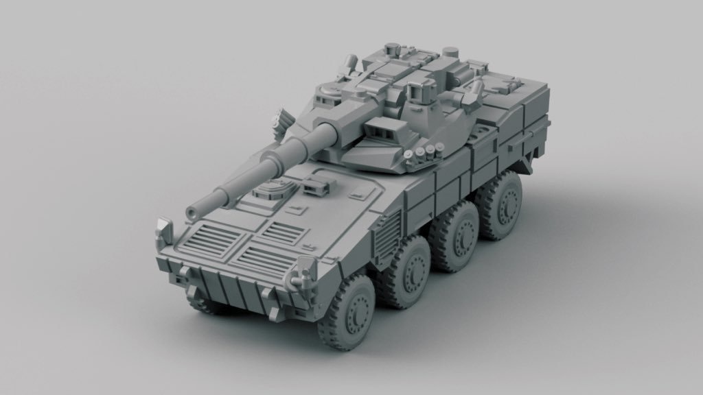 1/700 共通戦術装輪車セット②(架空)