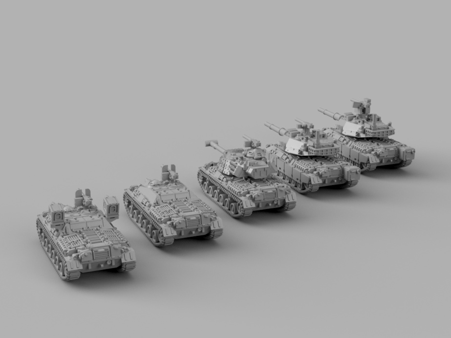 1/700 61式戦車改セット(架空車両)