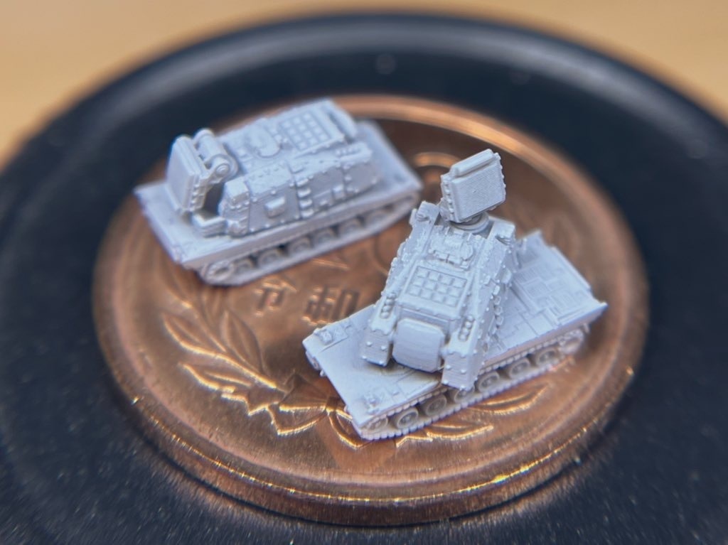 1/700 90式改 対空戦車セット (架空車両)