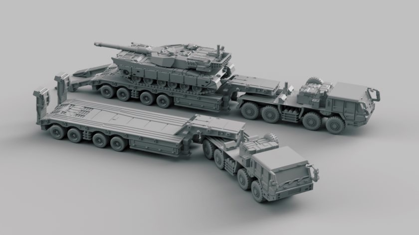 1/700 重装輪セミトレーラーセット(架空車両)