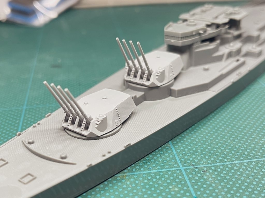 1/700 Mk.67 14inch 4連装速射砲 (架空兵装)