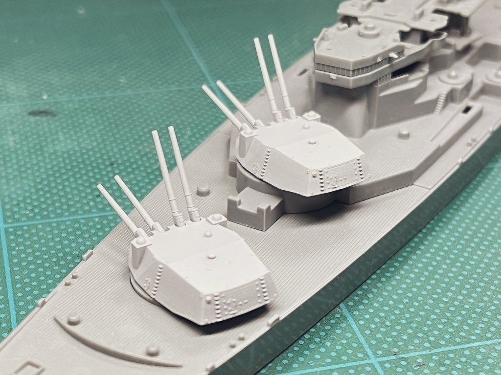 1/700 Mk.67 14inch 4連装速射砲 (架空兵装)