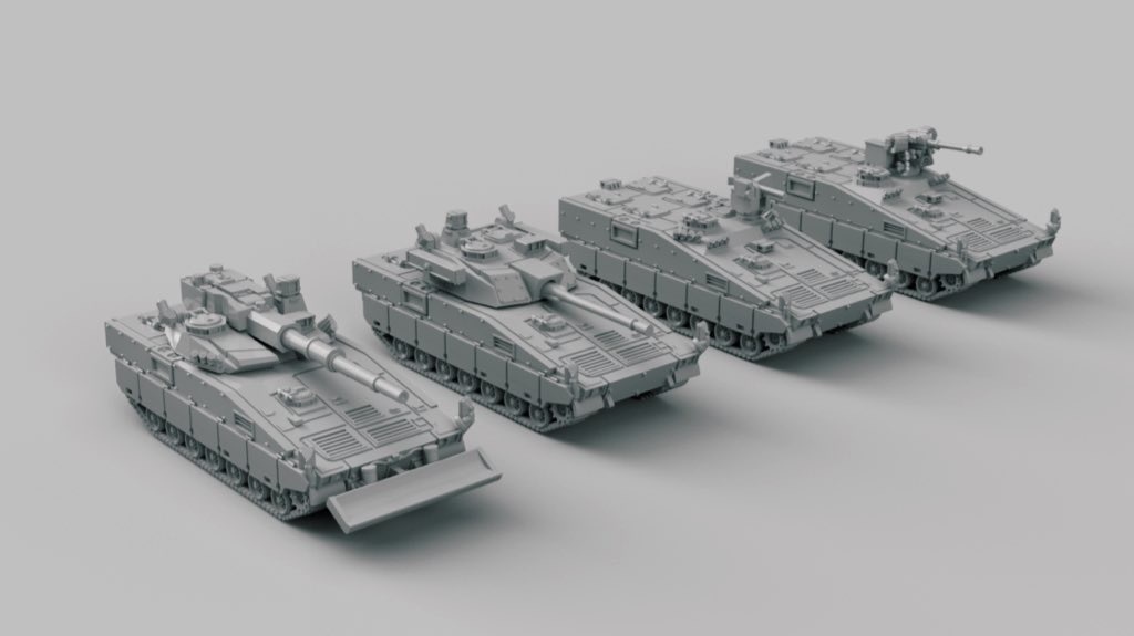 1/700 共通戦術装甲車 装軌型セット①