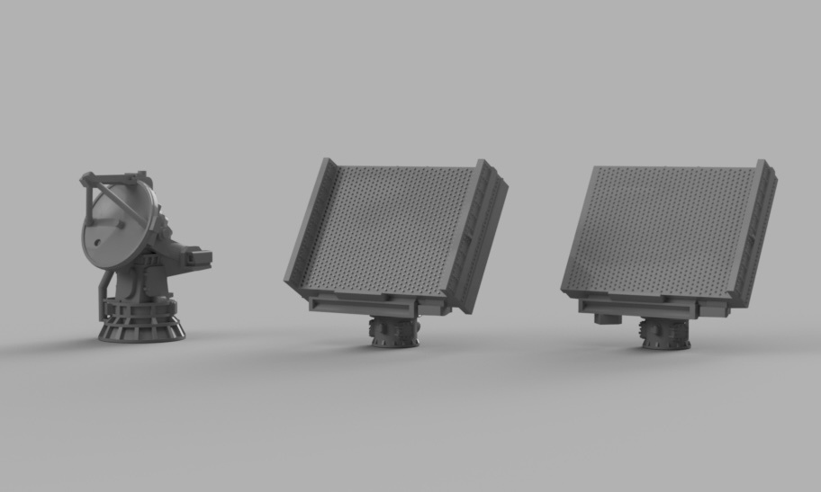 1/700 AN/SPS-52 , AN/SPG-51 レーダーセット