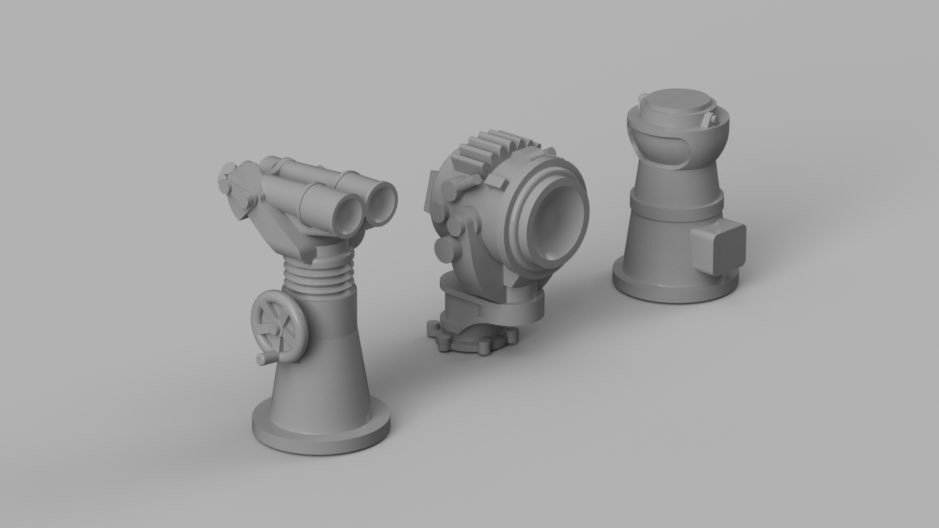 1/700 艦橋部品①