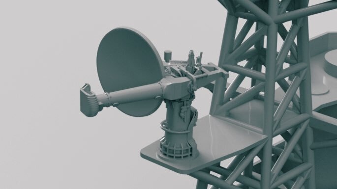 1/700 AN/SPS-43 , AN/SPS-30 レーダーセット