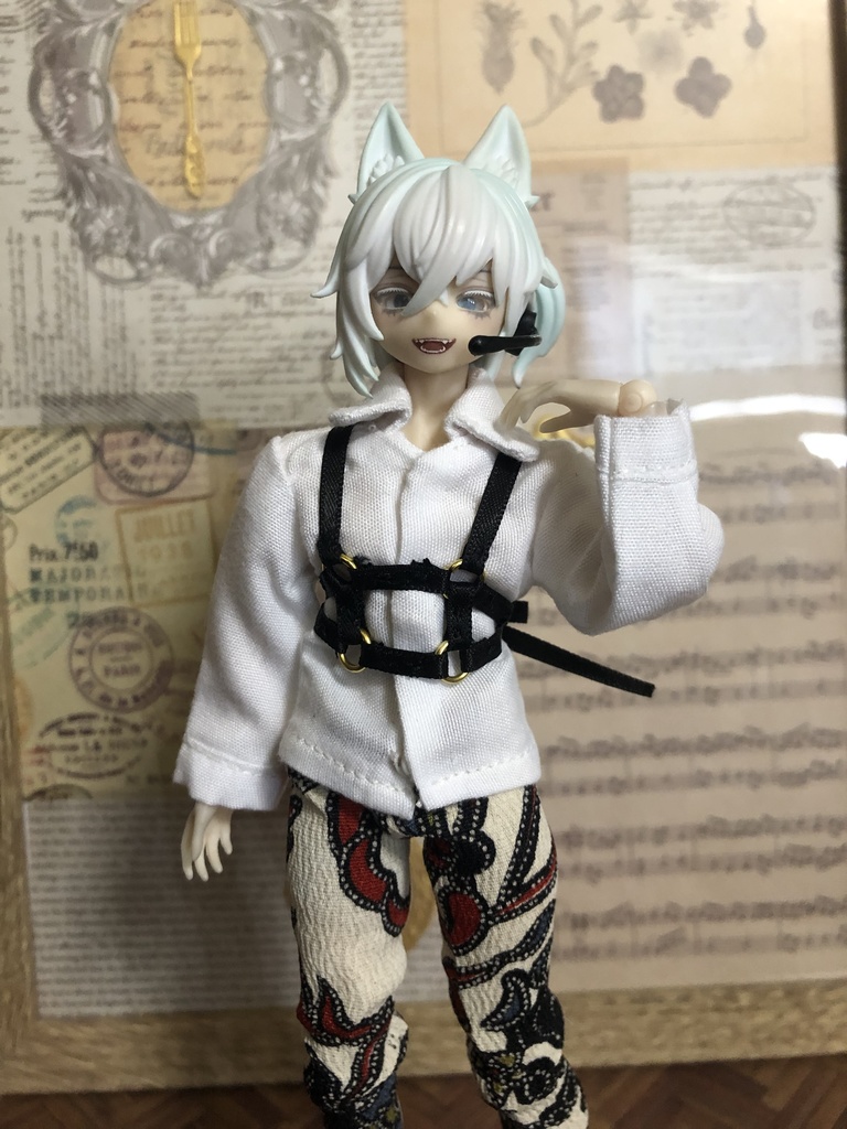 ブラウス+リボンベルトセット