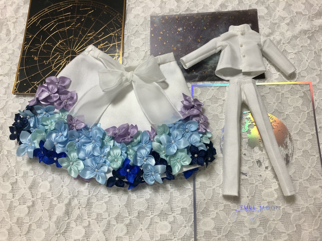 紫陽花パンツドレス