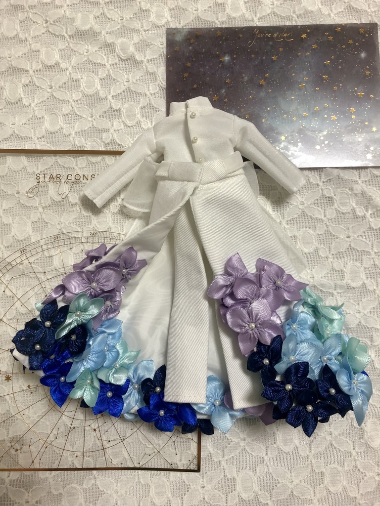 紫陽花パンツドレス