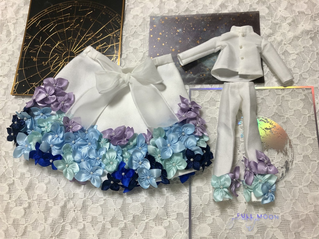 紫陽花パンツドレス