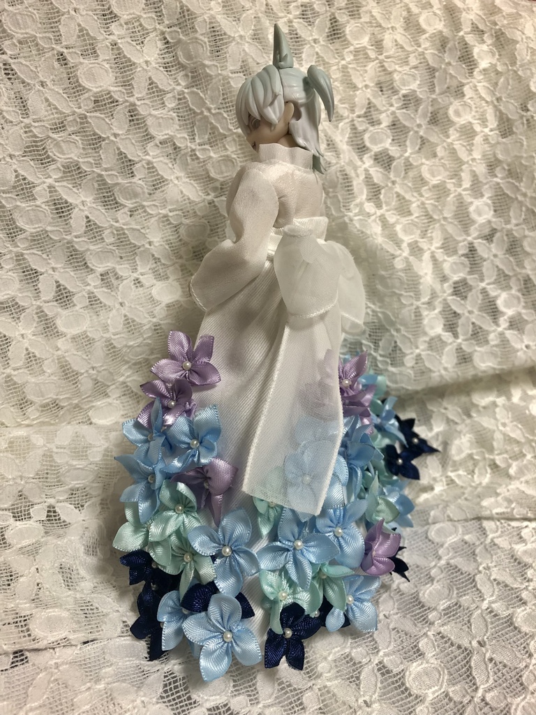 紫陽花パンツドレス