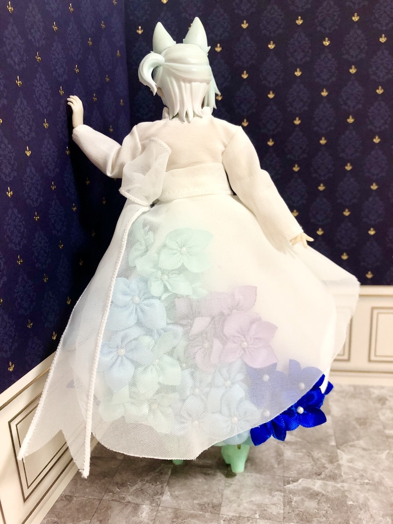 紫陽花ドレス スカートver