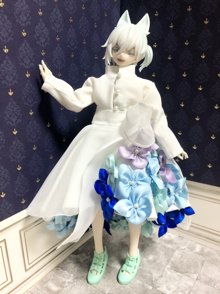 紫陽花ドレス スカートver