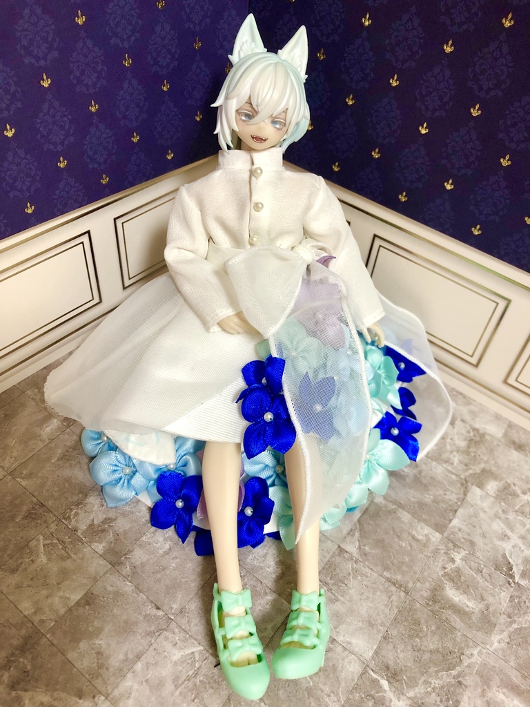 紫陽花ドレス スカートver