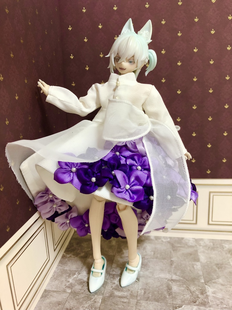 紫陽花ドレス スカートver