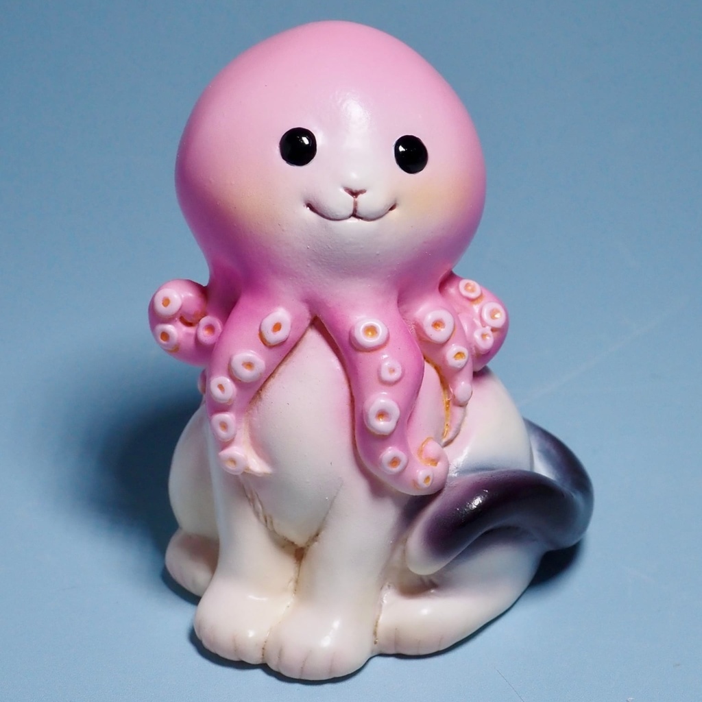 多幸を呼ぶ「たこにゃん」（ガレージキット 未塗装品）