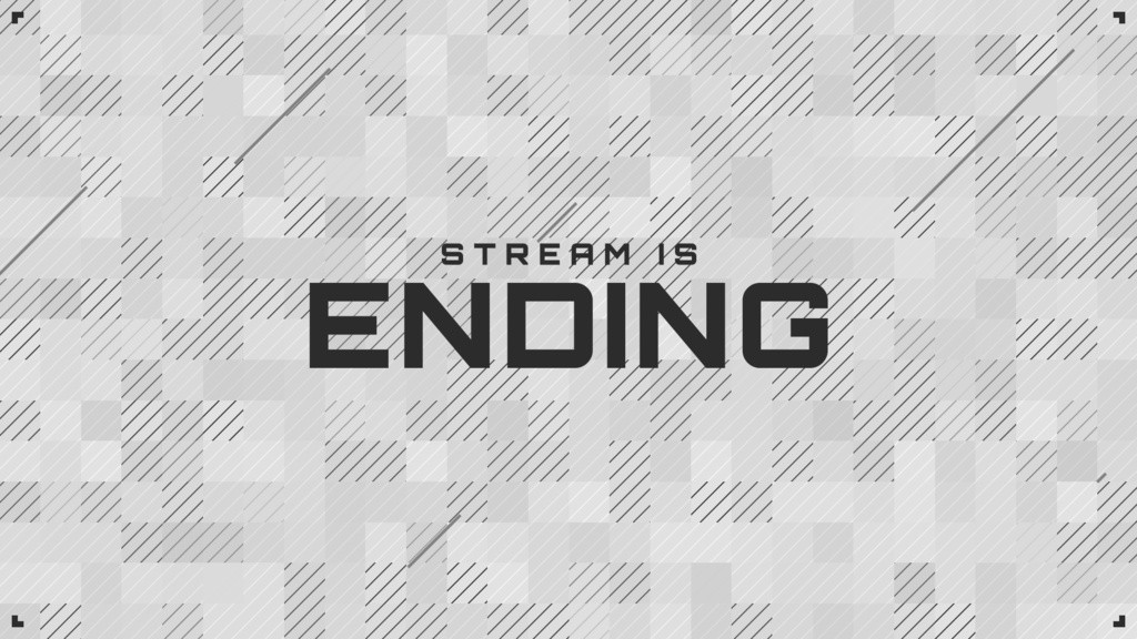 【配信用オーバーレイ】 "Monotone" Stream Package | Overlay | Twitch | Youtube