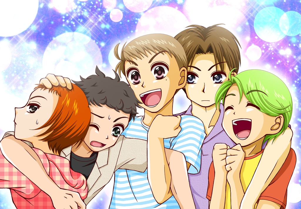 10代男子アクリルブロック