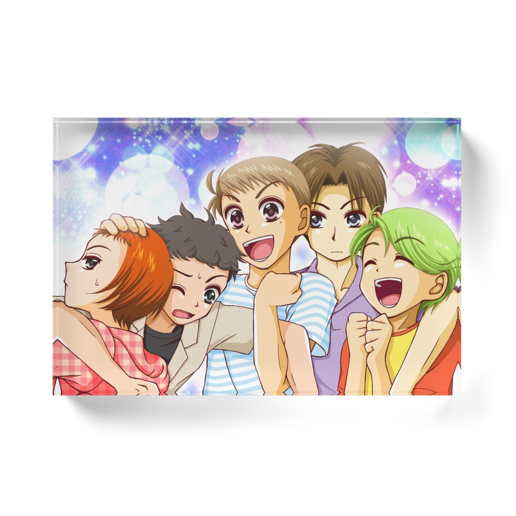 10代男子アクリルブロック