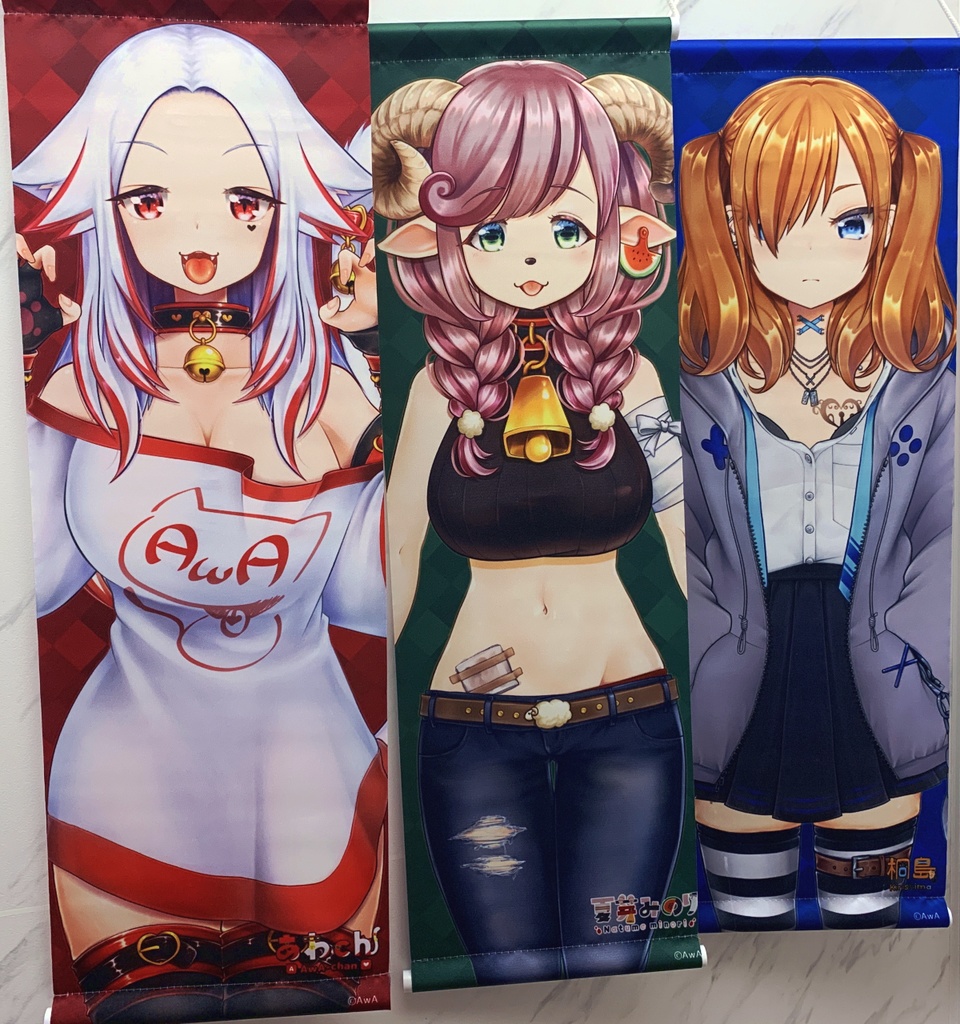 B3ハーフ布タペストリー【あわ家】あわch/夏芽みのり/桐島