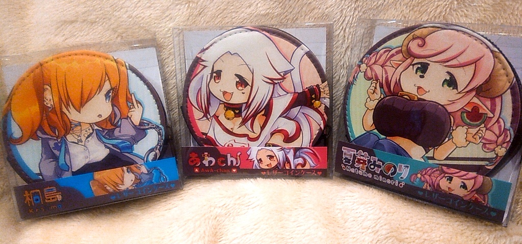 ぴょんぴょん合皮コインケース【あわ家】あわch/夏芽みのり/桐島