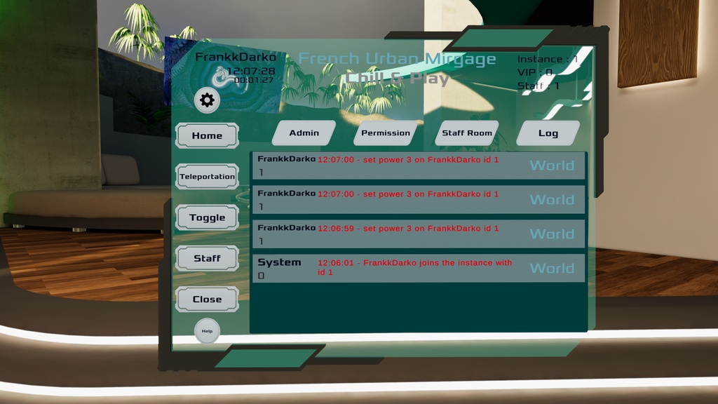 Tablet System — Admin & User | The all-in-one moderation tablet for your VRChat world