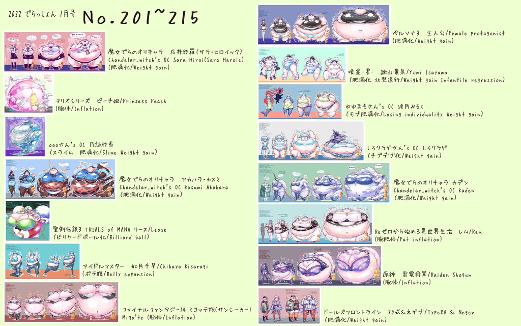 2022でらっしょん1月号 No.201~215