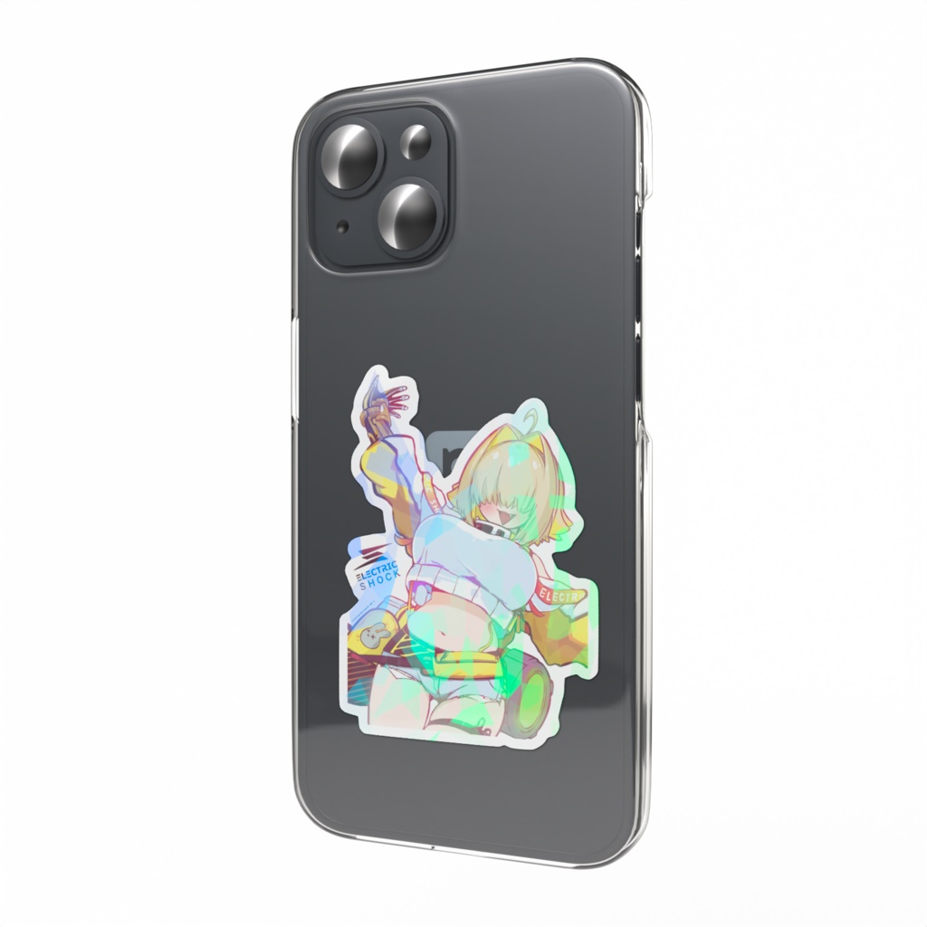 エレグ　ホログラムスマホステッカー