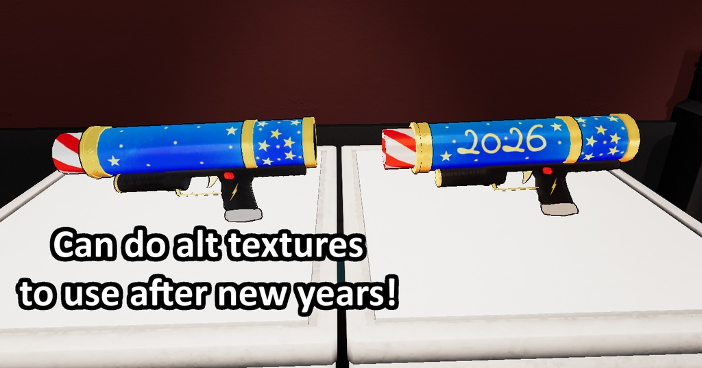 (MA/VRCFury) Firework gun! New year props 2026! Sparklers!