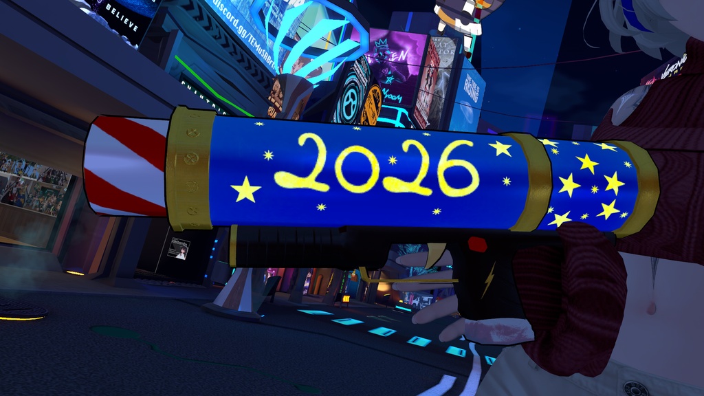 (MA/VRCFury) Firework gun! New year props 2026! Sparklers!