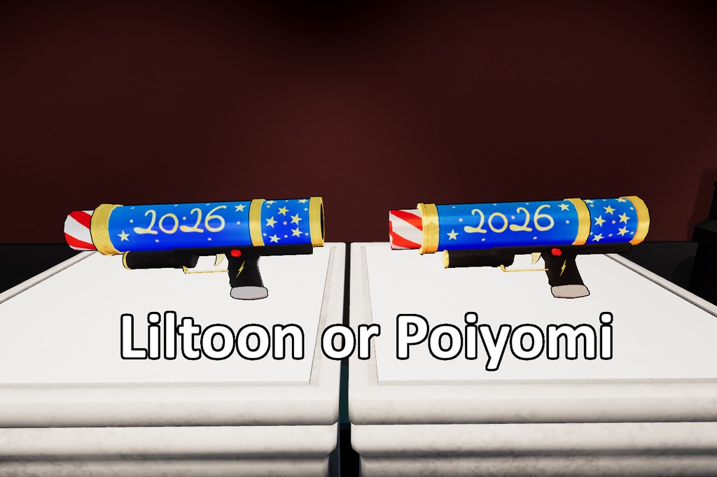 (MA/VRCFury) Firework gun! New year props 2026! Sparklers!