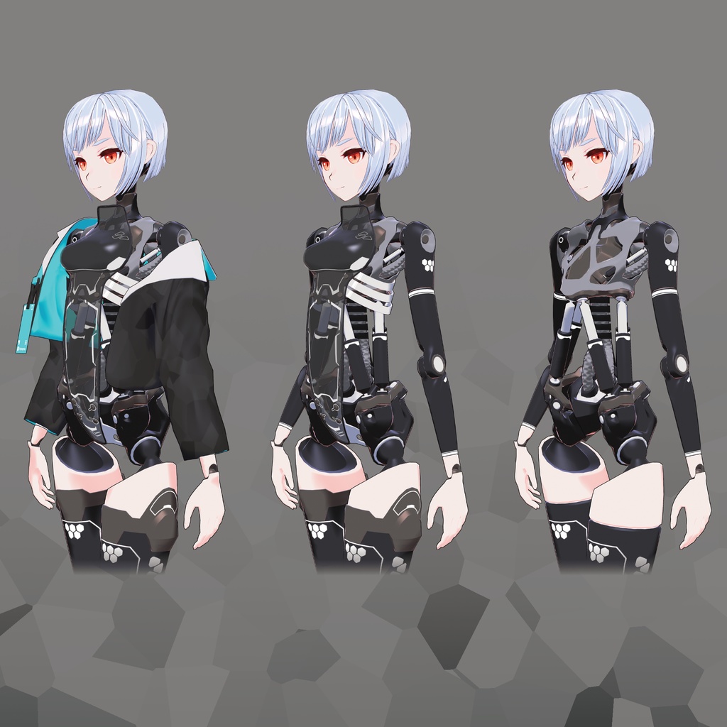 VRChat想定3Dモデル「HPT-HASP2 "LINA"」