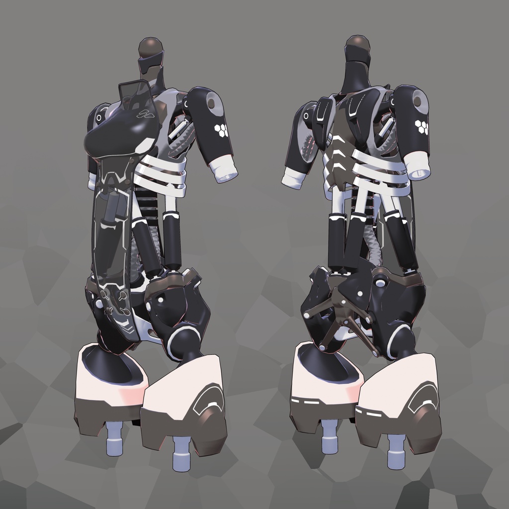 VRChat想定3Dモデル「HPT-HASP2 "LINA"」