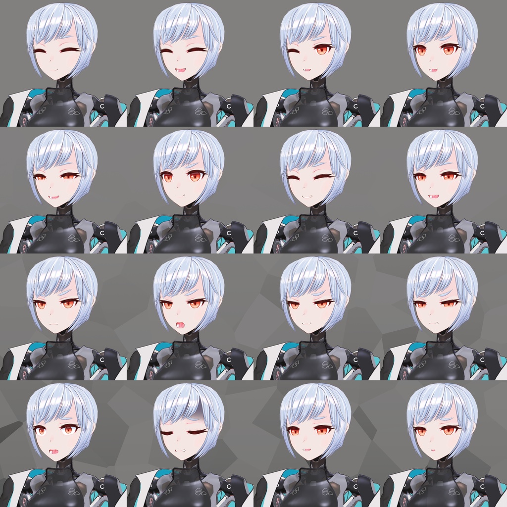 VRChat想定3Dモデル「HPT-HASP2 "LINA"」