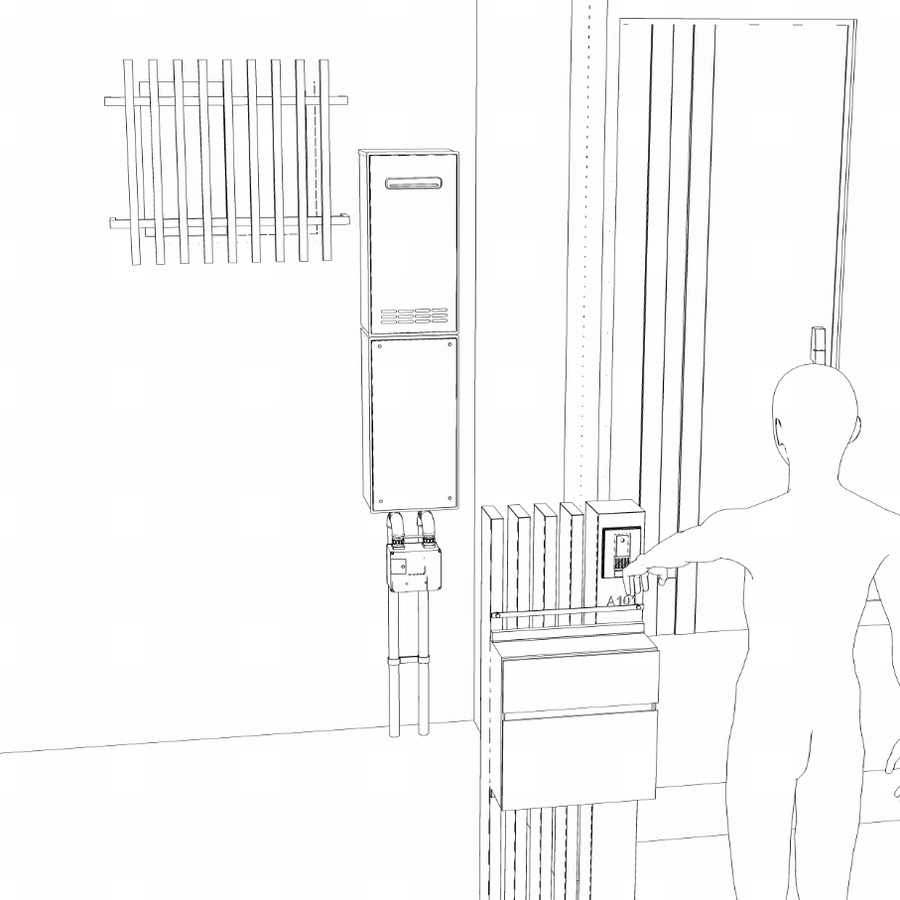 クリスタ用メゾネットアパート(外観・内観)