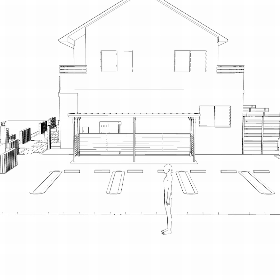 クリスタ用メゾネットアパート(外観・内観)