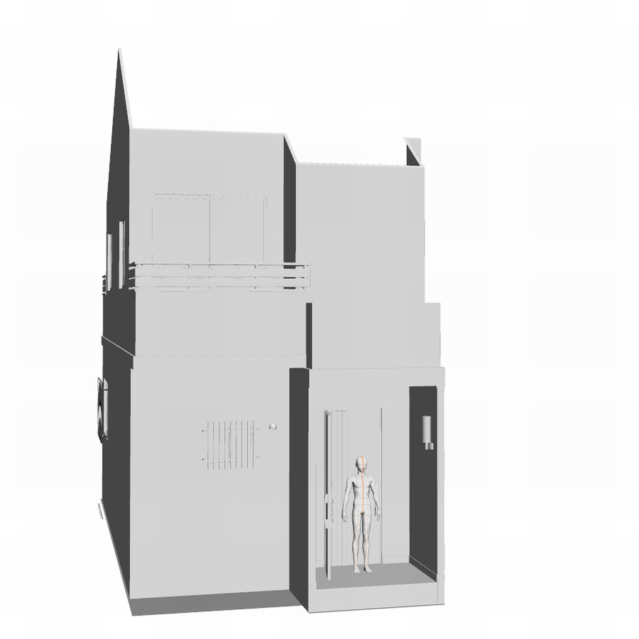 クリスタ用メゾネットアパート(外観・内観)