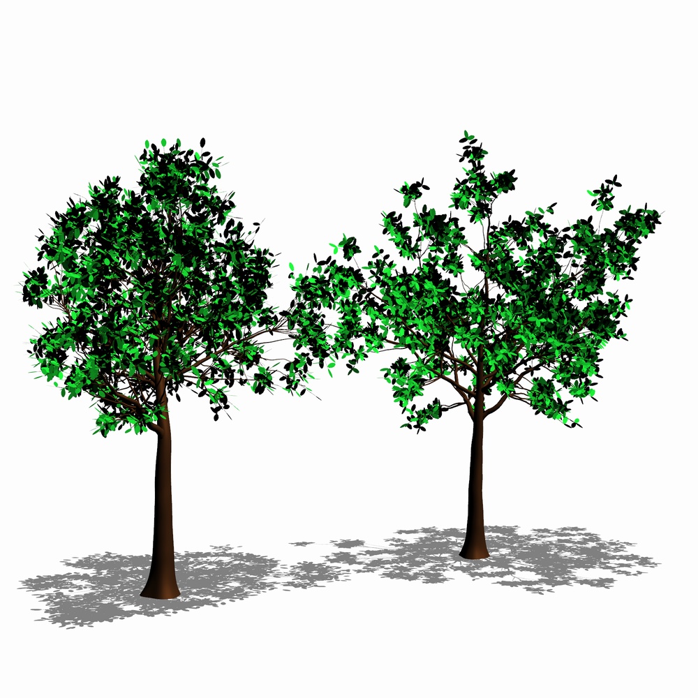 クリスタ用 樹木と草の森林セットVol.1