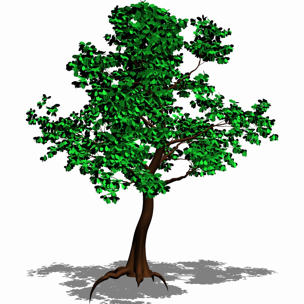 クリスタ用 樹木と草の森林セットVol.1