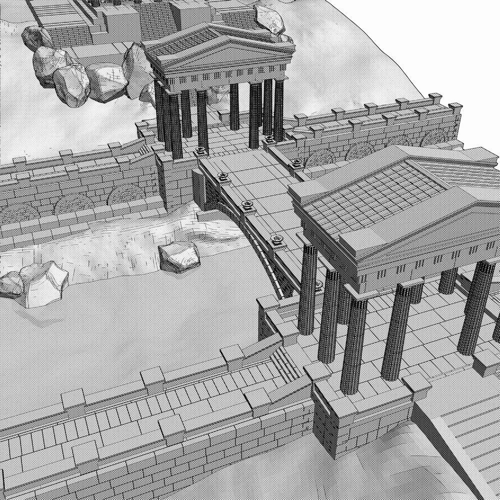 クリスタ用 古代神殿