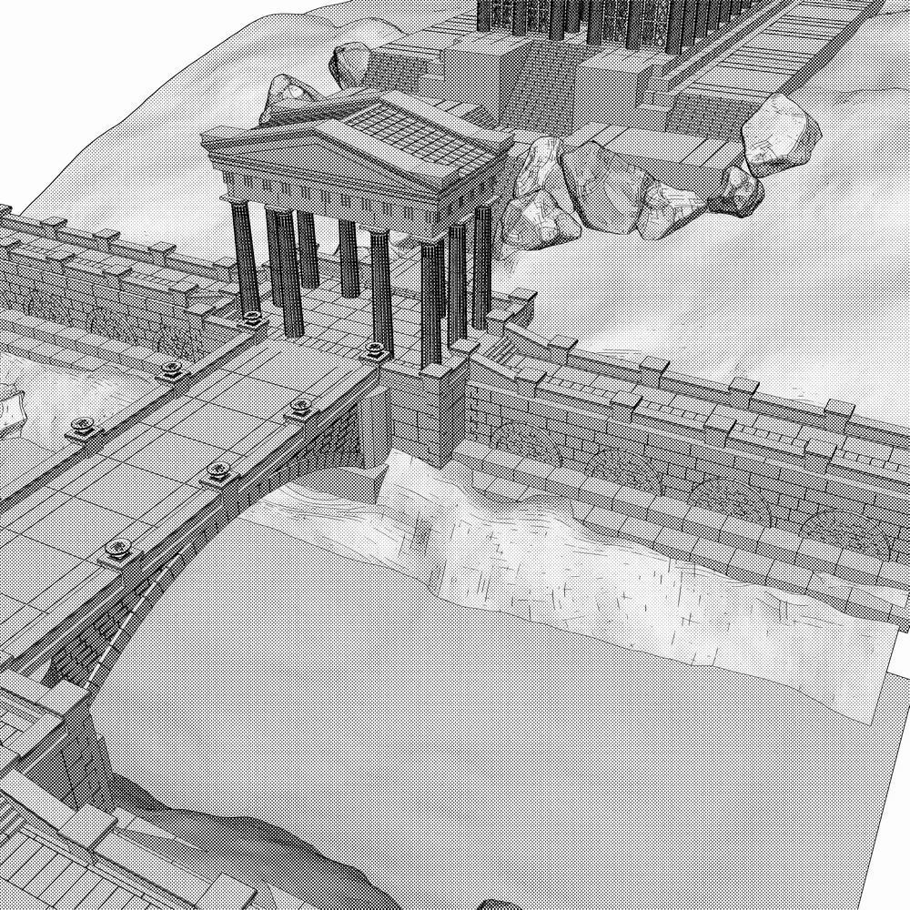 クリスタ用 古代神殿