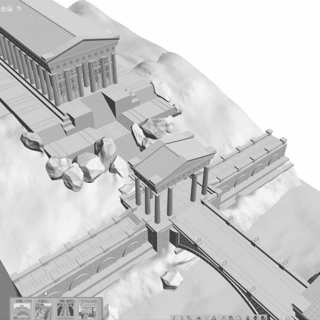 クリスタ用 古代神殿