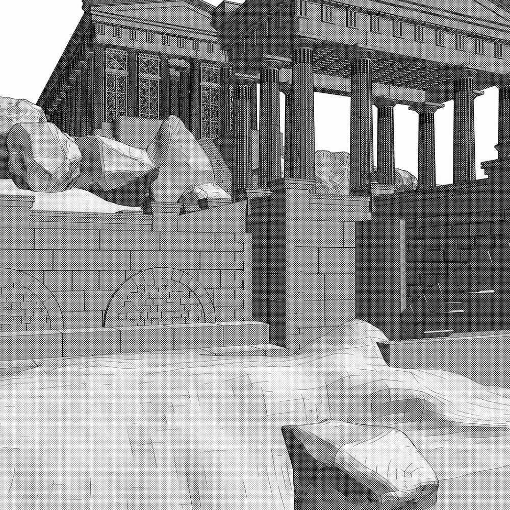 クリスタ用 古代神殿