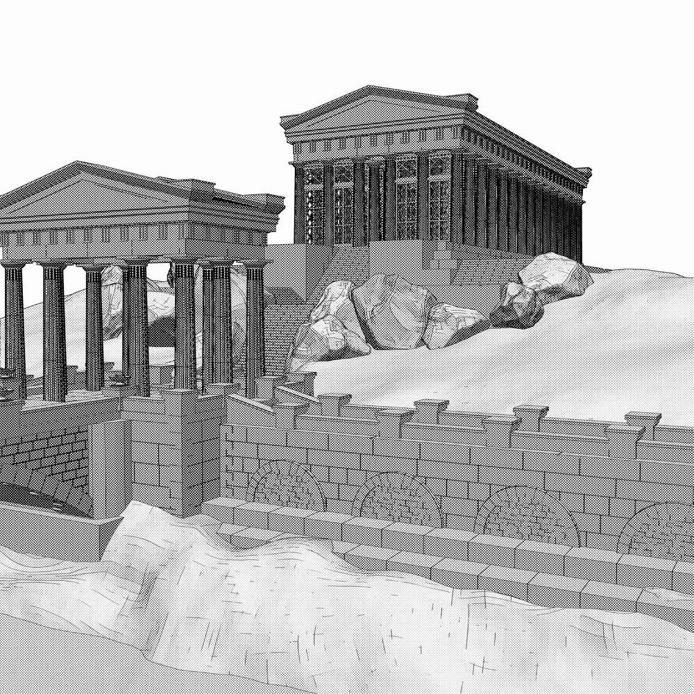 クリスタ用 古代神殿